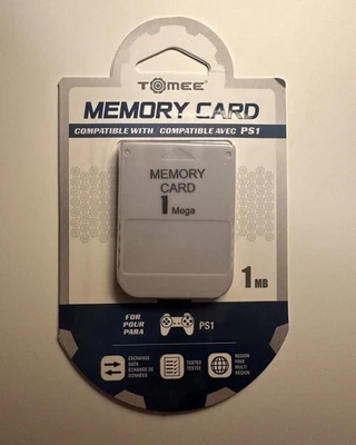 NEW TOMEE  1MB - MEMORY CARD FOR PLAYSTATION 1  - Image 1 of 2