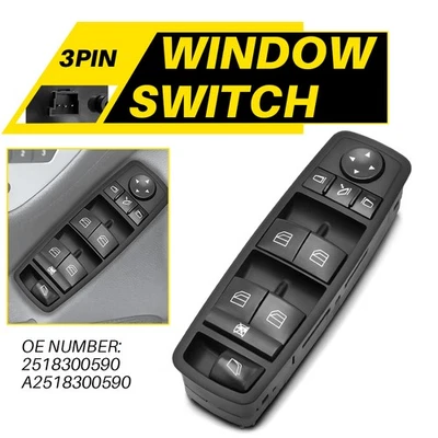 Interruptor de ventana eléctrica Driver Master para Mercedes-Benz GL350 GL550 GL450 2518300590 Foto 1 de 4