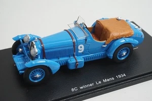 Coche modelo 1:43 SPARK 43LM34 Alfa Romeo 8C Le Mans 1934 #9 - Imagen 1 de 8