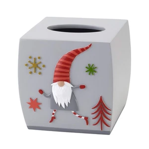 Avanti Linens Holiday Tissue Box Cover, (Gnomes Walk Collection) - Picture 1 of 1