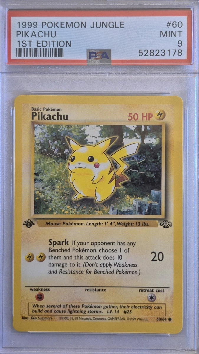 Pikachu Pokémon TCG 1st Edition Individual Trading Card Games for
