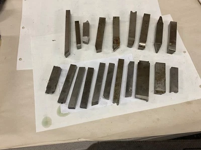 LOT Of 20 pcs  -  USED - Assorted High Speed Tool Bits  - Most Cobalt - 12 lbs. - Image 1 of 4