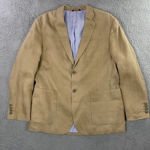 Tasso Elba Linen Blazer Mens XL 45-47 Sport Coat Jacket Event Resort Summer - Picture 1 of 15