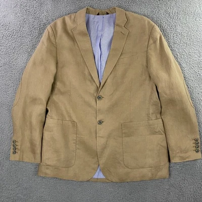 Tasso Elba Linen Blazer Mens XL 45-47 Sport Coat Jacket Event Resort Summer - Image 1 of 4