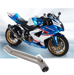 For Suzuki GSXR1000 2007-2008 Slip On Exhaust System Mid Pipe 60mm Tip Escape - Picture 1 of 7