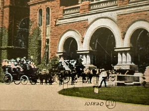 Entrada al edificio del Parlamento 1910 * Caballo y buggy Toronto * Postal - Imagen 1 de 4
