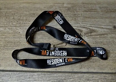 Resident Evil BIOHAZARD Promo Gaming Convention Lanyard ID Badge Key Holder - image 1 of 3