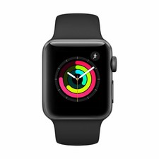APPLE WATCH SERIES 3 38MM SPACE GRAY ALUMINUM BLACK SPORT (GPS)