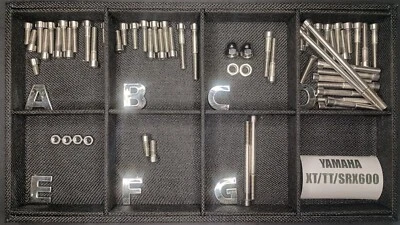 Yamaha XT600 Srx600 TT600 ¡Juego de pernos de motor de acero inoxidable pulido! Foto 1 de 4