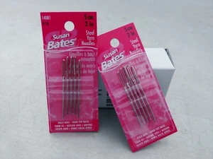 Steel Yarn Needles 2" #16 2 pks of 5 home & craft hobby tools crochet & knitting - Picture 1 of 11