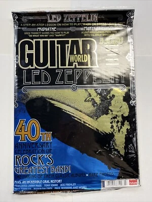 Guitar World Led Zeppelin 40th Anniversary New Sealed - NEW WITH CD Foto 1 de 2