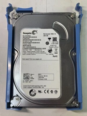 Dell G998R ST3250318AS 250GB 7.2K RPM 8MB FW CC46 DC 11184 3Gbps HDD SATA 3.5" - Image 1 of 4