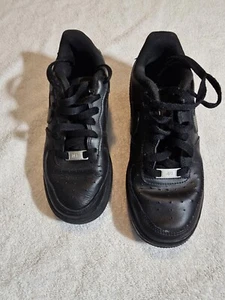 Size 4y(GS) - Nike Air Force 1 Low Triple Black - 314192-009 - Picture 1 of 5