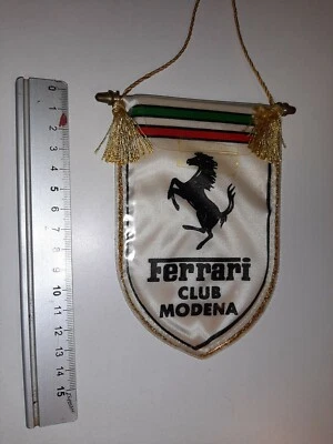 FERRARI CLUB MODENA-1980s Pennant , Ferrari  126 C2 , C4, Ferrari Prancing Horse - Image 1 of 2