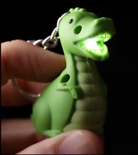 Dinosaur Keyring LED Torch - Light Up & Roar Sounding Stocking Filler Party Gift