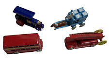 lesney Matchbox Moko Carriage, Fire truck, Roller tractor, Bus lot of 4