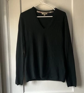 Burberry London Womens 100% Cashmere Sweater Size L - Picture 1 of 7