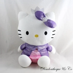 Plüsch Katze Hello Kitty JEMINI lila Outfit Jacke Disco sitzend 28 cm (DOU) - Bild 1 von 2