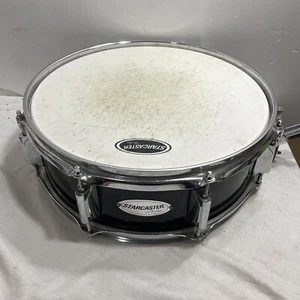 Starcaster By Fender  snare drum- Black-  14" x 6" - Picture 1 of 9