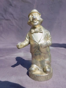 Vintage Circus Clown Solid Pewter Coin Money Box - Picture 1 of 7