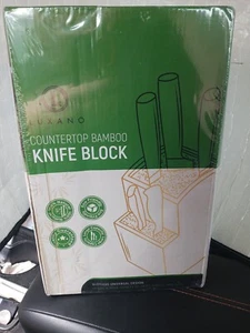Universal Knife Block Without Knives Countertop Bamboo - Picture 1 of 10