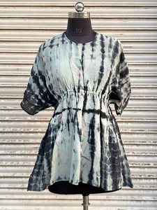 Women's Beach Wear Cover Up Kaftan Holiday Outfit Boho Party Wear Short Kaftan - Picture 1 of 6