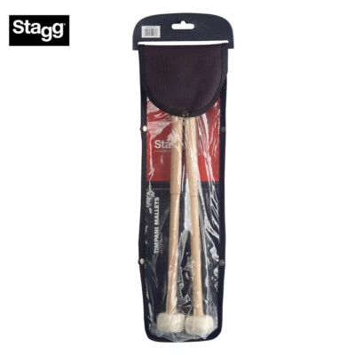 Stagg SMTIM F38 1 par mazo de timbales de arce con cabeza de fieltro redonda de 38 mm Foto 1 de 2
