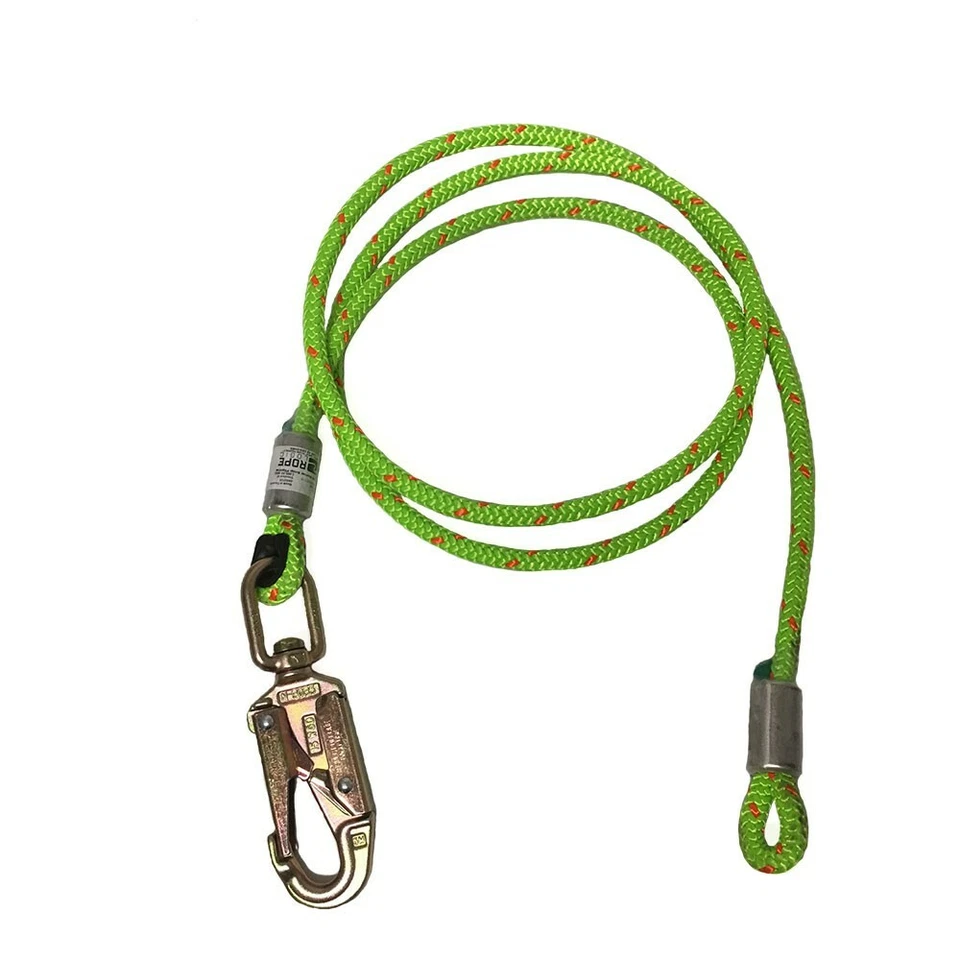 ROPE LOGIC'S 1/2IN WIRECORE FLIPLINE WITH SWIVEL SNAP 12FT ARBORIST RIGGING