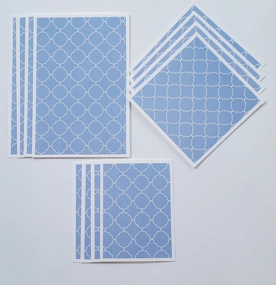 Premade Scrapbook Mat Set [12 pc] Abstract #11 Foto 1 de 1