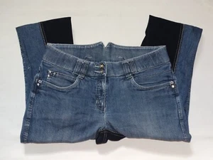 HKM Jeansreithose 42 Kunstleder-Vollbesatz Hochbund-/Highwaist Jeans Reithose - Bild 1 von 7