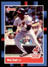 1988 Donruss Mel Hall Baseball Cards #342