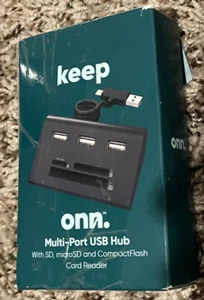 Keep Onn Multi-Port USB Hub with SD, microSD and CompactFlash Card Reader - Picture 1 of 5