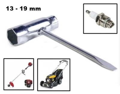 WD CHIAVE X CANDELA DI MOTOSEGA DECESPUGLIATORE TAGLIAERBA DOPPIA MISURA 13 - 19 mm