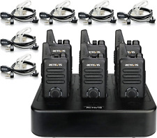 RT22S 2 Way Radios Rechargeable,Long Range Walkie Talkies with Earpiece and Mic 