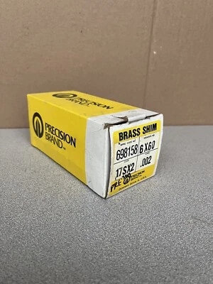 Hoja de latón Precision Brand 6" W 60" L .002 #17SX2 | 698158 Foto 1 de 3