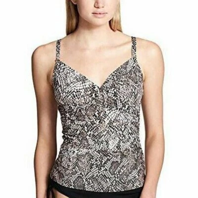 Tankini cruzado camaleón calvin Klein traje de baño para mujer néctar, talla XS Foto 1 de 2