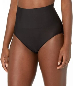 Maidenform Womens Black High Waisted Tummy Shape Wear Brief Pantie Size Large - Picture 1 of 5