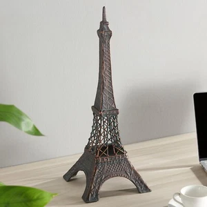 Innovative Cast Iron Paris Eiffel Tower Garden Sculpture Indoor Outdoor Decor - Picture 1 of 4