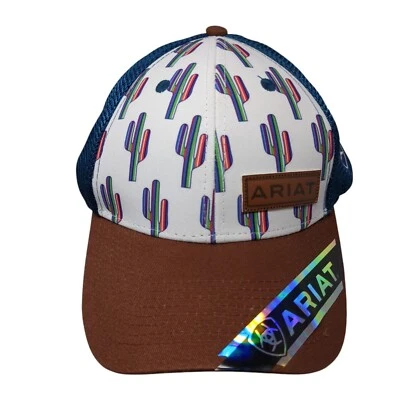 Ariat Cactus Snapback Mesh Back Trucker Hat Multi One Size Adjustable Foto 1 de 4