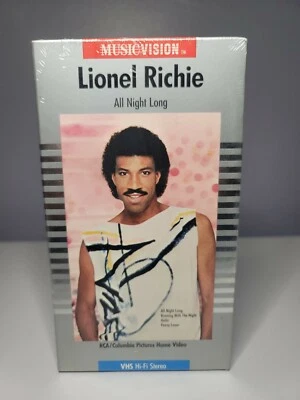 Lionel Richie *All Night Long* SEALED VHS RCA Watermark 1985 Videos & Concert - Image 1 of 4