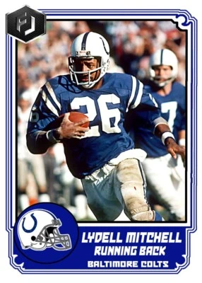 ACEO LYDELL MITCHELL BALTIMORE COLTS CUSTOM HAND MADE ART CARD - Image 1 of 2