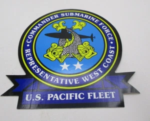 Calcomanía pegatina COMSUBPAC del comandante de la fuerza submarina de la flota del Pacífico de los Estados Unidos - Imagen 1 de 1