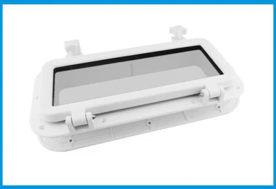 40x20cm Marine/Boat Access Hatch Window, Rectangular Opening Porthole White - image 1 of 4