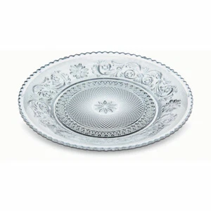 BACCARAT CRYSTAL ARABESQUE SMALL PLATE #2102781 BRAND NIB CLEAR SMALL SAVE$ F/SH - Picture 1 of 2
