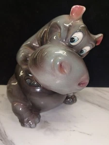 Vintage Kreiss Anthropomorphic Hippo Hippopotamus Ceramic Figurine See Pictures - Picture 1 of 9