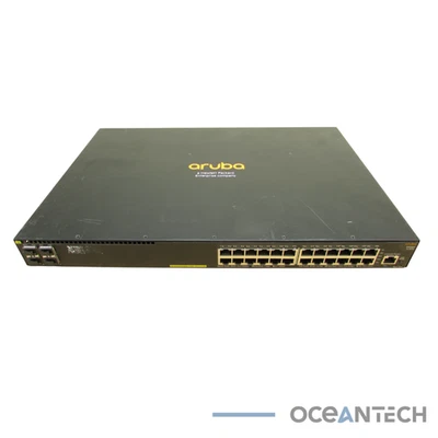 HPE Aruba 2930F 24 Port POE+ Network Switch | JL255A - Image 1 of 4