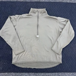 US Army Gen III Cold Weather Grid Fleece POLARTEC Brown Green Military XXL Long - Picture 1 of 10