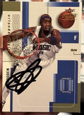 2003-04 Fleer Genuino Drew Gooden #24 Firmado IP Automático Orlando Magic Foto 1 de 2