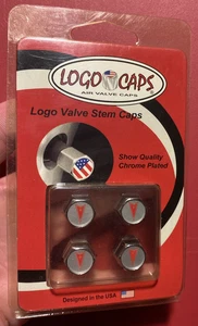 Pontiac Arrowhead Logo Caps Valve Stem Caps Set of 4 Wheel Tire Decoration NEW - Picture 1 of 17