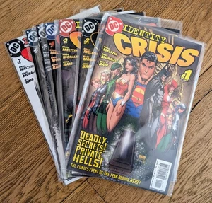 Identity Crisis #1-7 DC Comics 2004 full series - Picture 1 of 3